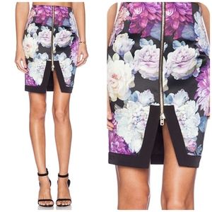 NBD Revolve Can't Resist Floral Print Mini Skirt NWOT